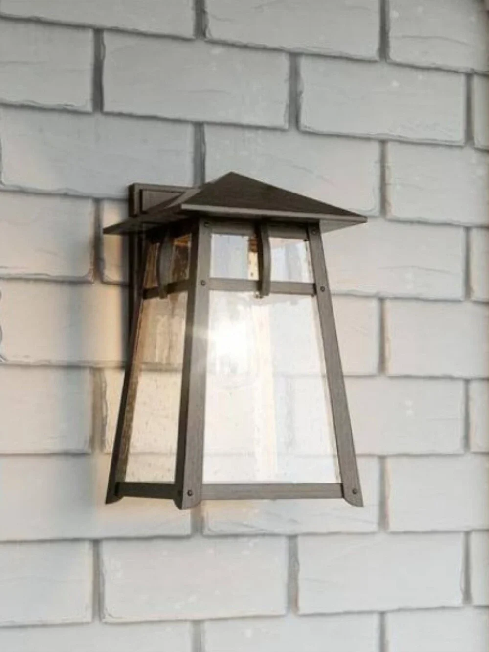 Quoizel Merle Outdoor Wall Lantern Burnished Bronze Industrial Rustic Farmhouse